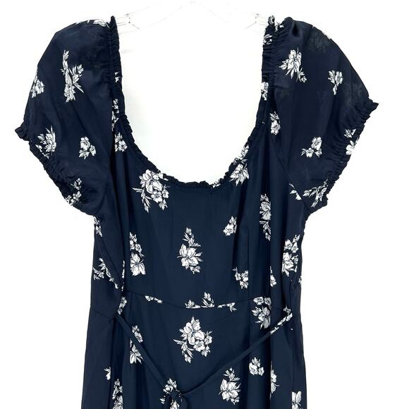 Abercrombie & Fitch women’s puff sleeves button front mini dress - Picture 5 of 9